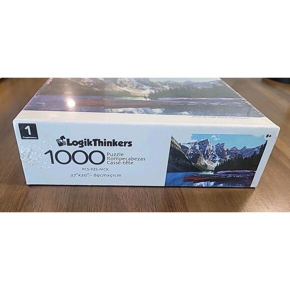 LogikThinkers Puzzle 1000 pc. Moraine Lake, Canada NIB - Picture 2 of 5